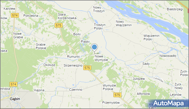 mapa Nowe Wymyśle, Nowe Wymyśle na mapie Targeo